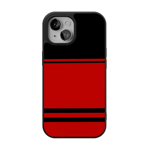 Storm Warning | Black & Red Stripes Case