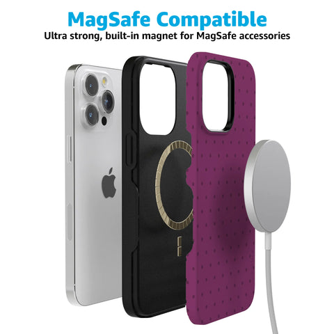 On the Dot | Plum Polka Dot Case