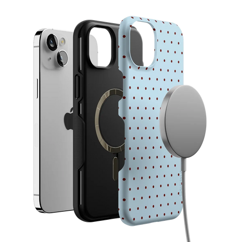 On the Dot | Blue Polka Dot Case