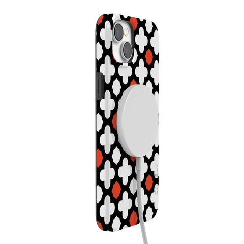 Red Lattice Tile | High Contrast Design Case