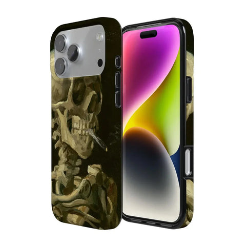Van Gogh | Head of a Skeleton with a Burning Cigarette Phone Case