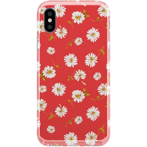 Daisy Daydream | Red Coral Floral Case