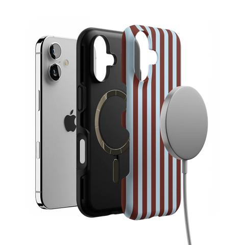Sunday in Brooklyn | Blue Stripes Case