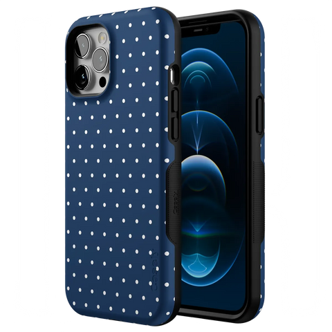 On the Dot | Navy Polka Dot Case
