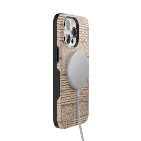 Mocha Ripple | Brown Waves Case