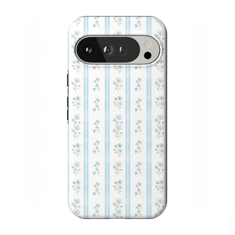Cottage Stripe | Blue Floral Case