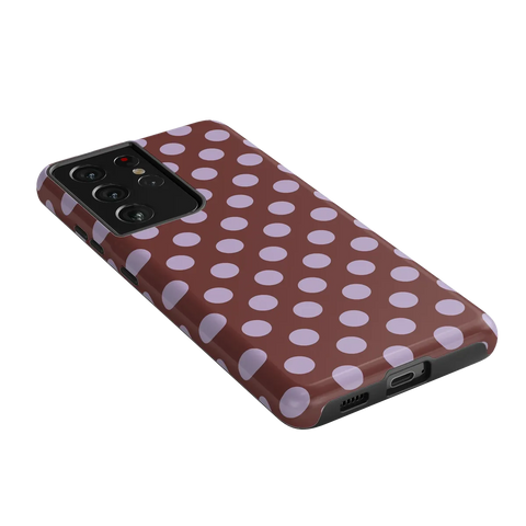 Spotted in SoHo | Burgundy Polka Dot Case