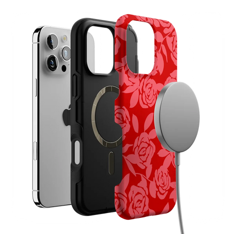 Final Rose | Red & Pink Floral Case