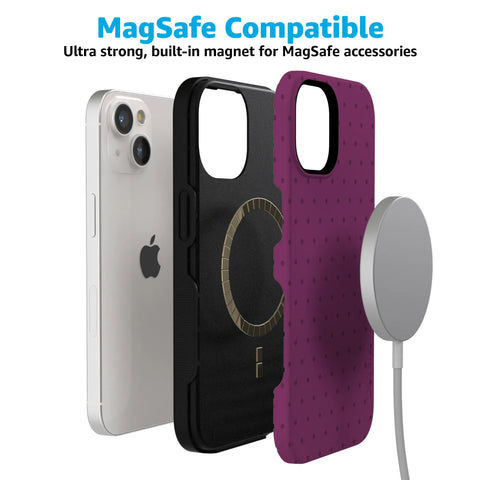 On the Dot | Plum Polka Dot Case