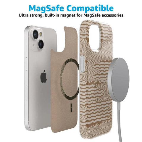Mocha Ripple | Brown Waves Case