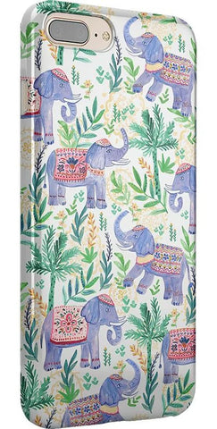 Pastel Gardens | Watercolor Elephant Floral Case