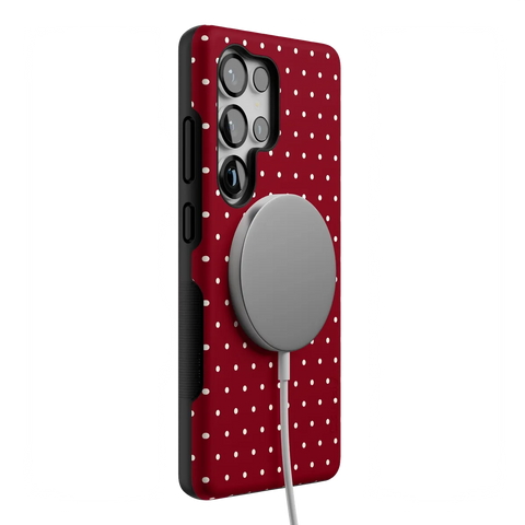 On the Dot | Maroon Polka Dot Case