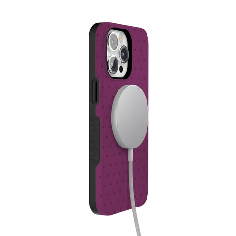 On the Dot | Plum Polka Dot Case