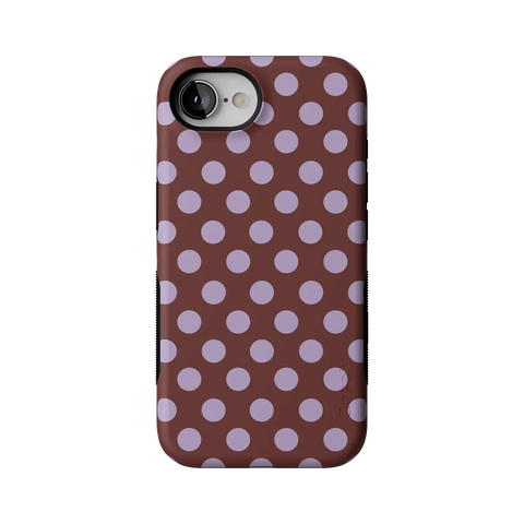 Spotted in SoHo | Burgundy Polka Dot Case