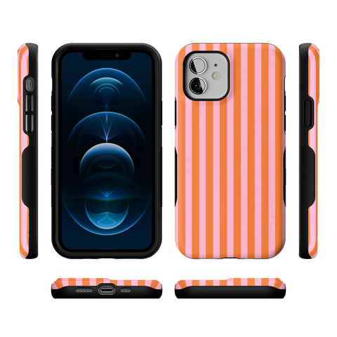 Perfect Stripes | Orange & Pink Stripes Case