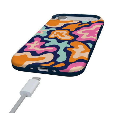 Midnight Color Splash | Abstract Retro Case