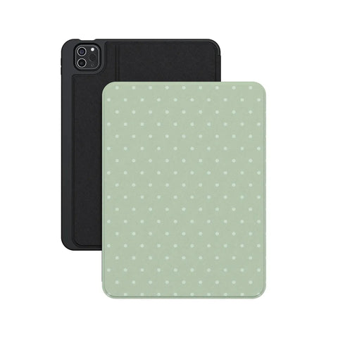 On the Dot | Green Polka Dot iPad Case