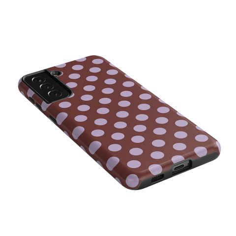 Spotted in SoHo | Burgundy Polka Dot Case