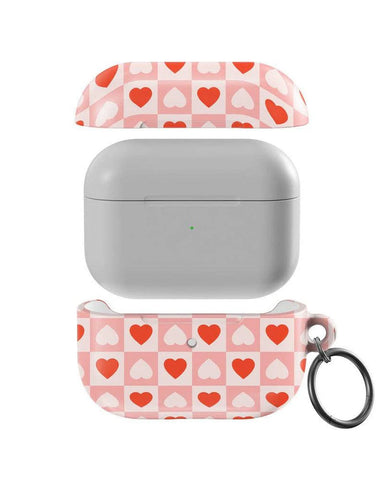 King of My Heart | Checkered Hearts AirPods Case
