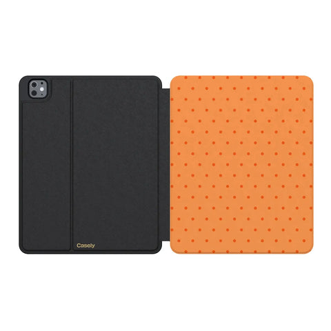 On the Dot | Orange Polka Dot iPad Case