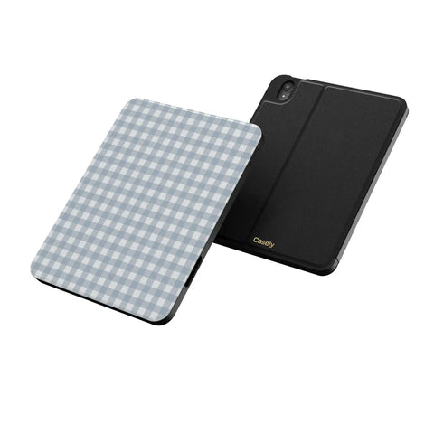 Pastel Picnic | Blue Gingham iPad Case