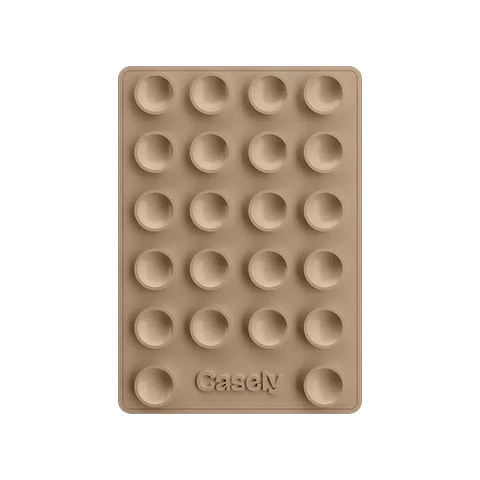 Grippy | Taupe Silicone Suction Phone Mount with MagSafe