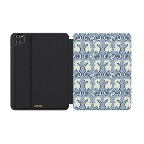 Seahorse Drift | Coastal Blues iPad Case