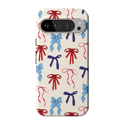 American Girlie | Red White & Blue Bows Case