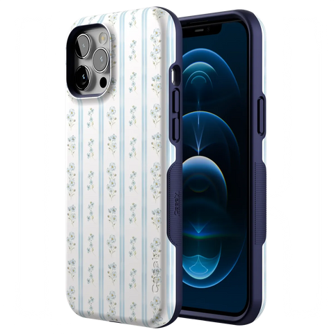 Cottage Stripe | Blue Floral Case