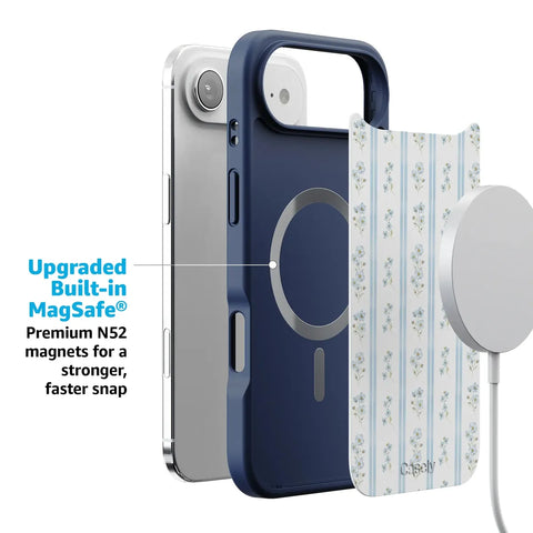 Cottage Stripe | Blue Floral Case