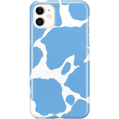 Current MOOd | Light Blue Cow Print Case