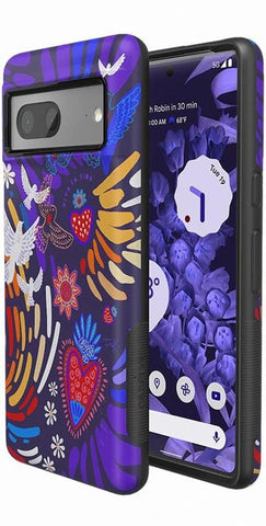 Viva La Vida | Frida Kahlo Collage Floral Google Pixel Case