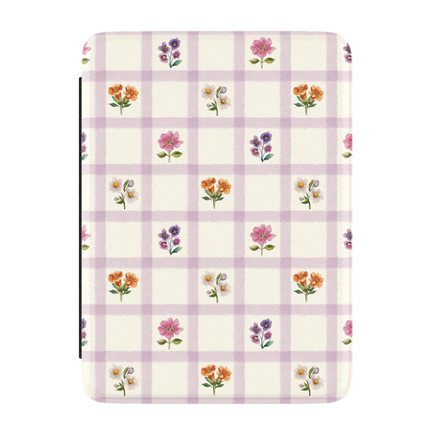 Meadow Check | Floral Gingham Kindle Case