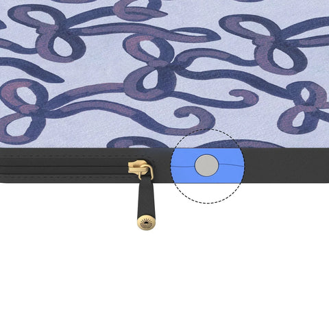 Love Me Knot | Blue Bow Laptop Case