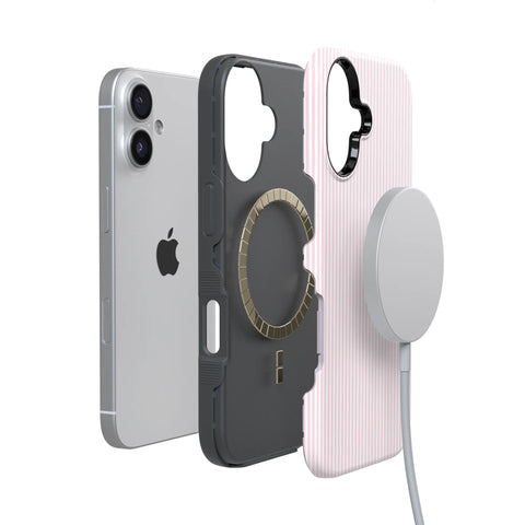 Stripes and the City | Light Pink Pinstripe Case