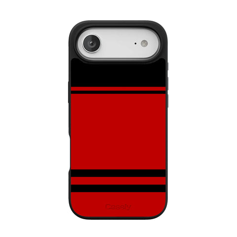 Storm Warning | Black & Red Stripes Case