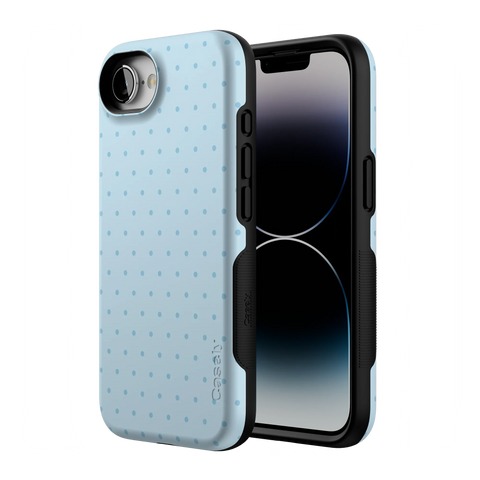 On the Dot | Blue Monochrome Polka Dot Case