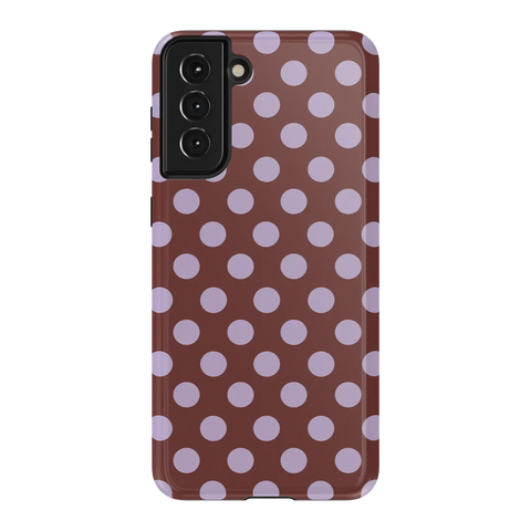 Spotted in SoHo | Burgundy Polka Dot Case