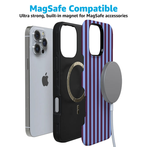 Perfect Stripes | Purple & Blue Stripes Case