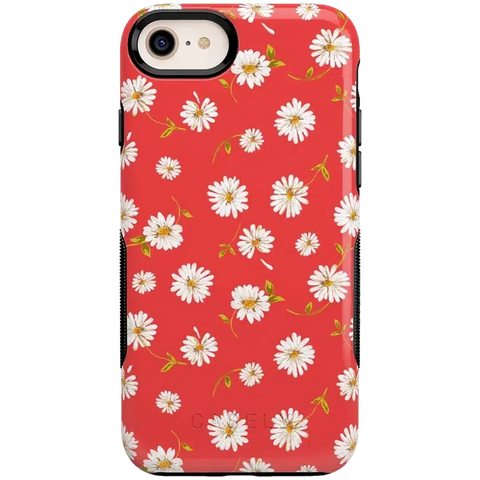 Daisy Daydream | Red Coral Floral Case