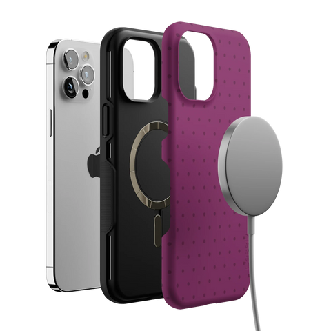 On the Dot | Plum Polka Dot Case