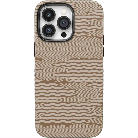 Mocha Ripple | Brown Waves Case