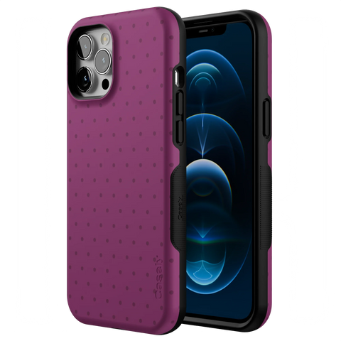 On the Dot | Plum Polka Dot Case