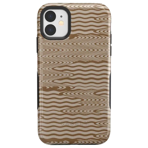 Mocha Ripple | Brown Waves Case