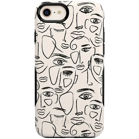 We're All Human | Minimal Face Art Case