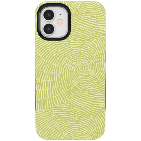 Swirl Away | Tea Green Geometric Case