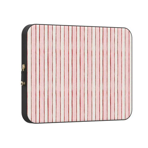 Pretty in Pastel | Blush Stripes Laptop Case