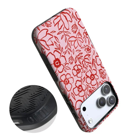 Blush Garden | Floral Doodle Case