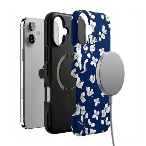 Floral Forest | Navy Cherry Blossom Floral Case