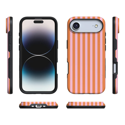 Perfect Stripes | Orange & Pink Stripes Case